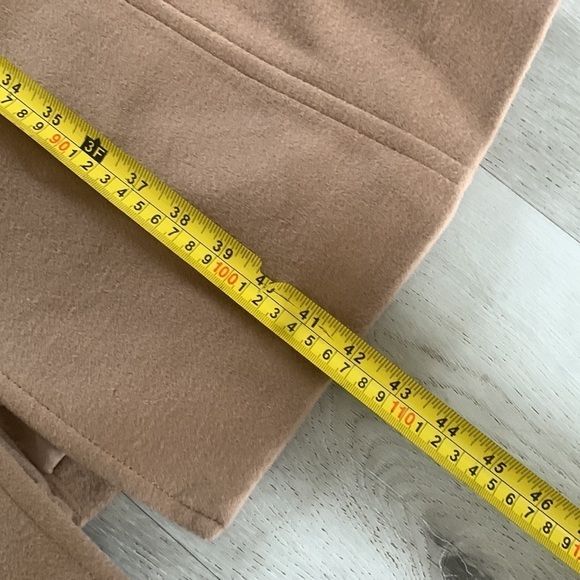 Wool Talbots pea coat tan classic elegant size 14 wool winter classic career NWT - Picture 11 of 16